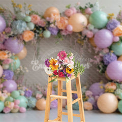 Lofaris Elegant Floral Balloon Arch Wedding Photo Backdrop
