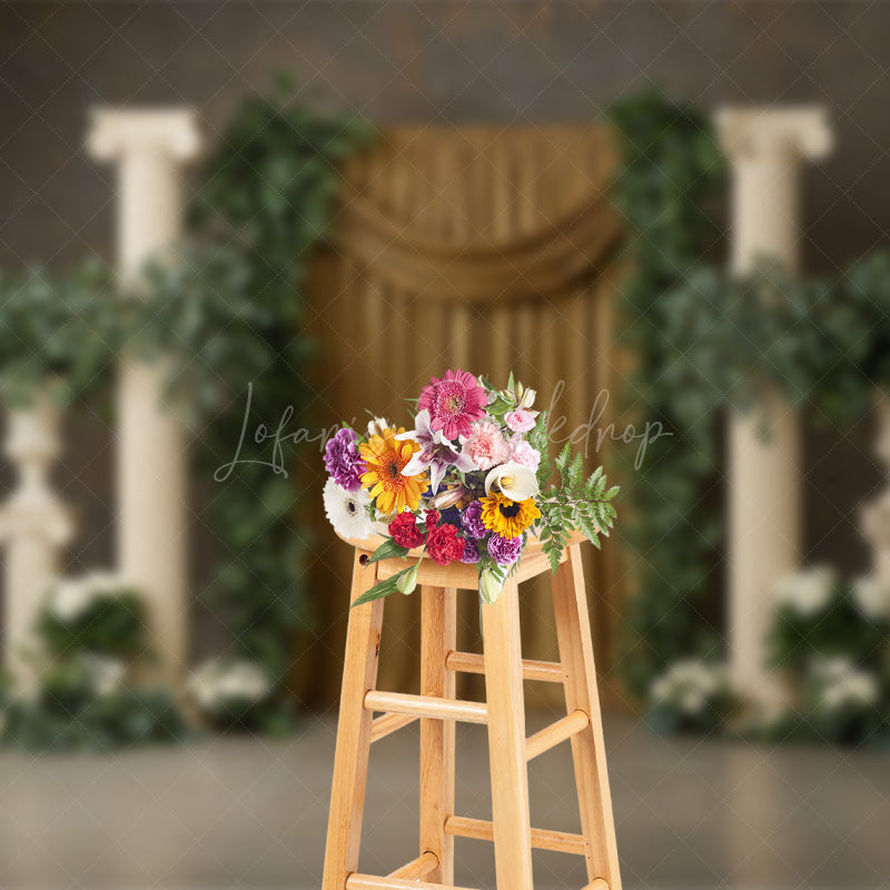 Lofaris Elegant Greek Architecture Boho Wedding Backdrop