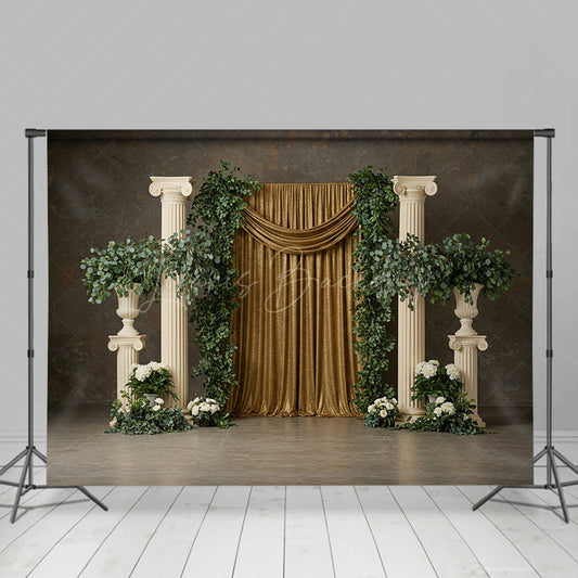 Lofaris Elegant Greek Architecture Boho Wedding Backdrop