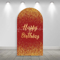 Lofaris Elegant Happy Birthday Arch Backdrop Sparkling Glitter Dust Party Celebration Background