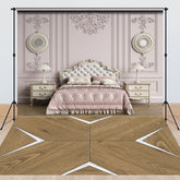 Lofaris Elegant Headboard Sweet Wooden Rug Combo Set Backdrop