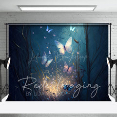Lofaris Elegant Mystical Butterflies Fine Art Photo Backdrop
