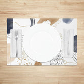 Lofaris Elegant Painted Floral Placemats Set of 4 Sweet Botanical Art for Wedding and Bridal Shower Table Decor