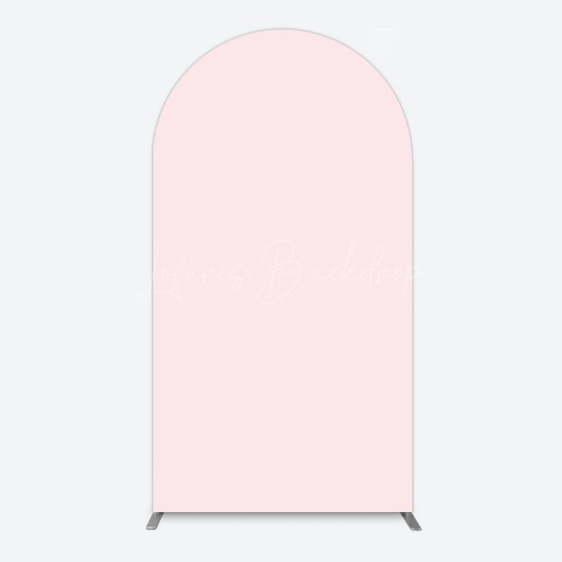 Lofaris Elegant Pink Bow Floral Happy Birthday Arch Backdrop