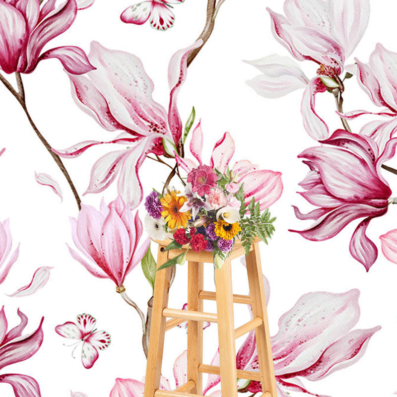 Lofaris Elegant Pink White Floral Fine Art Photo Backdrop