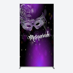 Lofaris Elegant Purple Mask Masquerade Birthday Arch Backdrop