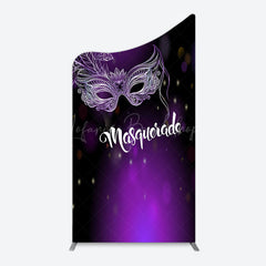 Lofaris Elegant Purple Mask Masquerade Birthday Arch Backdrop