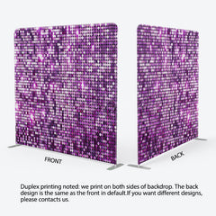 Lofaris Elegant Purple Sequins Glitter Pillow Cover Backdrop