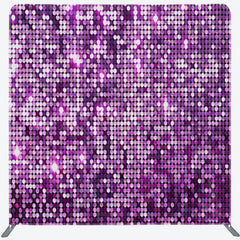 Lofaris Elegant Purple Sequins Glitter Pillow Cover Backdrop