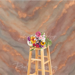 Lofaris Elegant Rose Gold Marble Photography Backdrop Abstract Texture for Professional Portrait Sessions