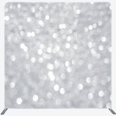 Lofaris Elegant Silver Bokeh Square Double-Sided Backdrop
