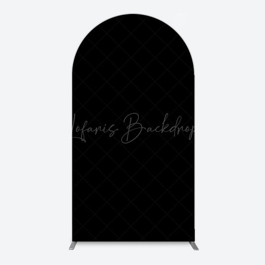 Lofaris Elegant Solid Color Black Theme Party Arch Backdrop