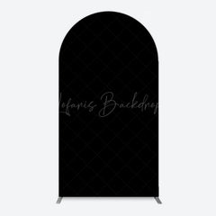 Lofaris Elegant Solid Color Black Theme Party Arch Backdrop