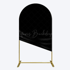Lofaris Elegant Solid Color Black Theme Party Arch Backdrop