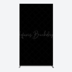 Lofaris Elegant Solid Color Black Theme Party Rectangle Backdrop
