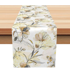 Lofaris Elegant Spring Floral Table Runner for Kitchen Dining Fresh Pastel Wildflower Decor Easter or Mothers Day Gift