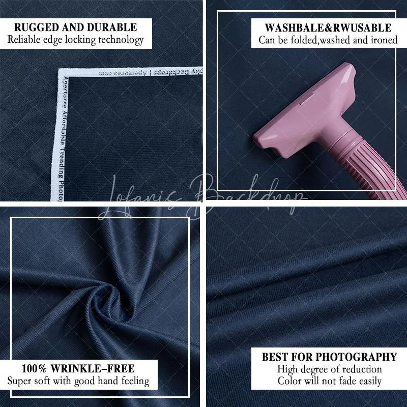 Lofaris Elegant Wedding Combo Set Backdrop Blue Drapes Floral Arch Bridal Shower Photography Background