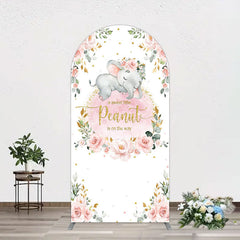 Lofaris Elephant Little Peanut Baby Shower Arch Backdrop