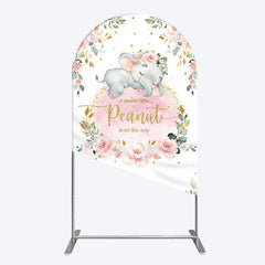 Lofaris Elephant Little Peanut Baby Shower Arch Backdrop