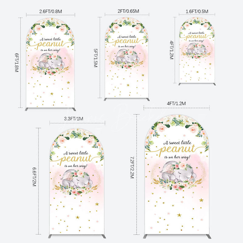 Lofaris Elephant Sweet Peanut Is On Her Way Arch Backdrop