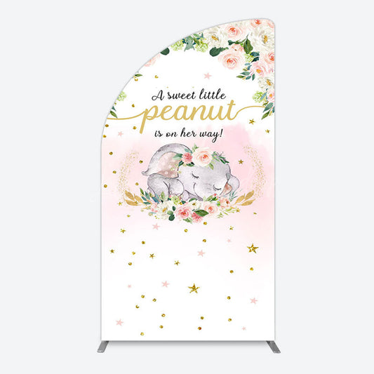 Lofaris Elephant Sweet Peanut Is On Her Way Half Moon Arch Backdrop