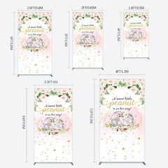 Lofaris Elephant Sweet Peanut Is On Her Way Rectangle Backdrop