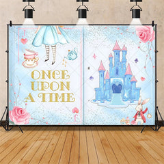 Lofaris Enchanted Fairy Tale Once Upon a Time Backdrop Castle Princess Birthday Party Decor Whimsical Photo Background for Girls Celebration