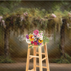 Lofaris Enchanted Forest Arch Backdrop Magical Woodland Trees Photo Prop Fairy Tale Garden for Wedding or Party