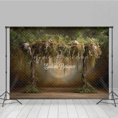 Lofaris Enchanted Forest Arch Backdrop Magical Woodland Trees Photo Prop Fairy Tale Garden for Wedding or Party