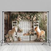 Lofaris Enchanted Woodland Scene Horse Model Easter Backdrop