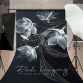 Lofaris Ethereal Elegant Artistic Funky Floral Sweep Backdrop