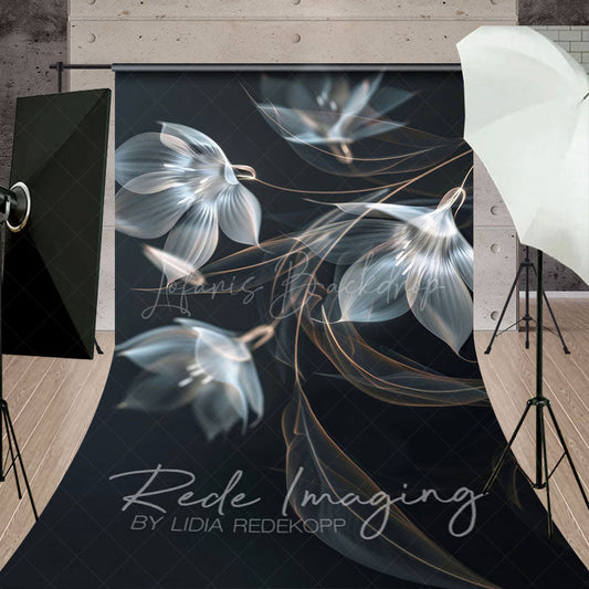 Lofaris Ethereal Elegant Artistic Funky Floral Sweep Backdrop