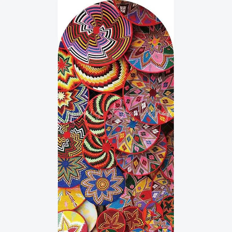 Lofaris Ethiopian Traditional Basket Arch Backdrop Cultural Pattern Festival Cover Unique African Photo Booth Decor