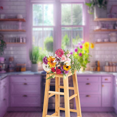 Lofaris European Style White Kitchen Photography Backdrop