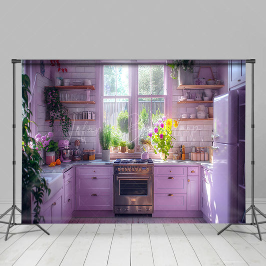 Lofaris European Style White Kitchen Photography Backdrop
