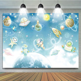 Lofaris Exploring Interstellar Animals Birthday Backdrop