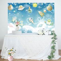 Lofaris Exploring Interstellar Animals Birthday Backdrop