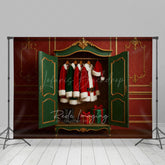 Lofaris Exquisite Cloakroom Santas Closet Christmas Backdrop