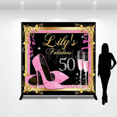 Lofaris Fabulous 50th Birthday High Heel Custom Backdrop