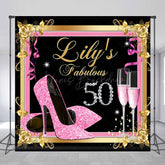 Lofaris Fabulous 50th Birthday High Heel Custom Backdrop