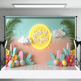 Lofaris Fairy Lights Soak Up The Sun Summer Photo Backdrop