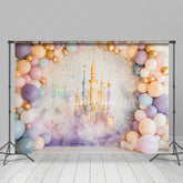 Lofaris Fairy Mural Castle Arch Balloons Cake Smash Backdrop