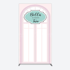 Lofaris Fairy Pink Window 2bd Birthday Party Rectangle Backdrop