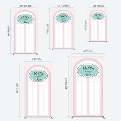 Lofaris Fairy Pink Window 2bd Birthday Party Rectangle Backdrop