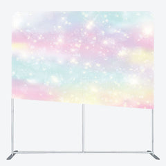 Lofaris Fairy Rainbow Sparkle Party Pillow Cover Backdrop