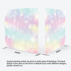 Lofaris Fairy Rainbow Sparkle Party Pillow Cover Backdrop