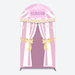 Lofaris Fairy Rhombus Stripe Circus Birthday Arch Backdrop