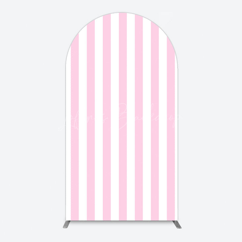 Lofaris Fairy Rhombus Stripe Circus Birthday Arch Backdrop