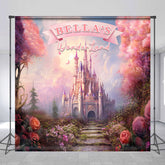 Lofaris Fairy Wonderland Castle Custom Name Birthday Backdrop
