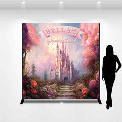 Lofaris Fairy Wonderland Castle Custom Name Birthday Backdrop
